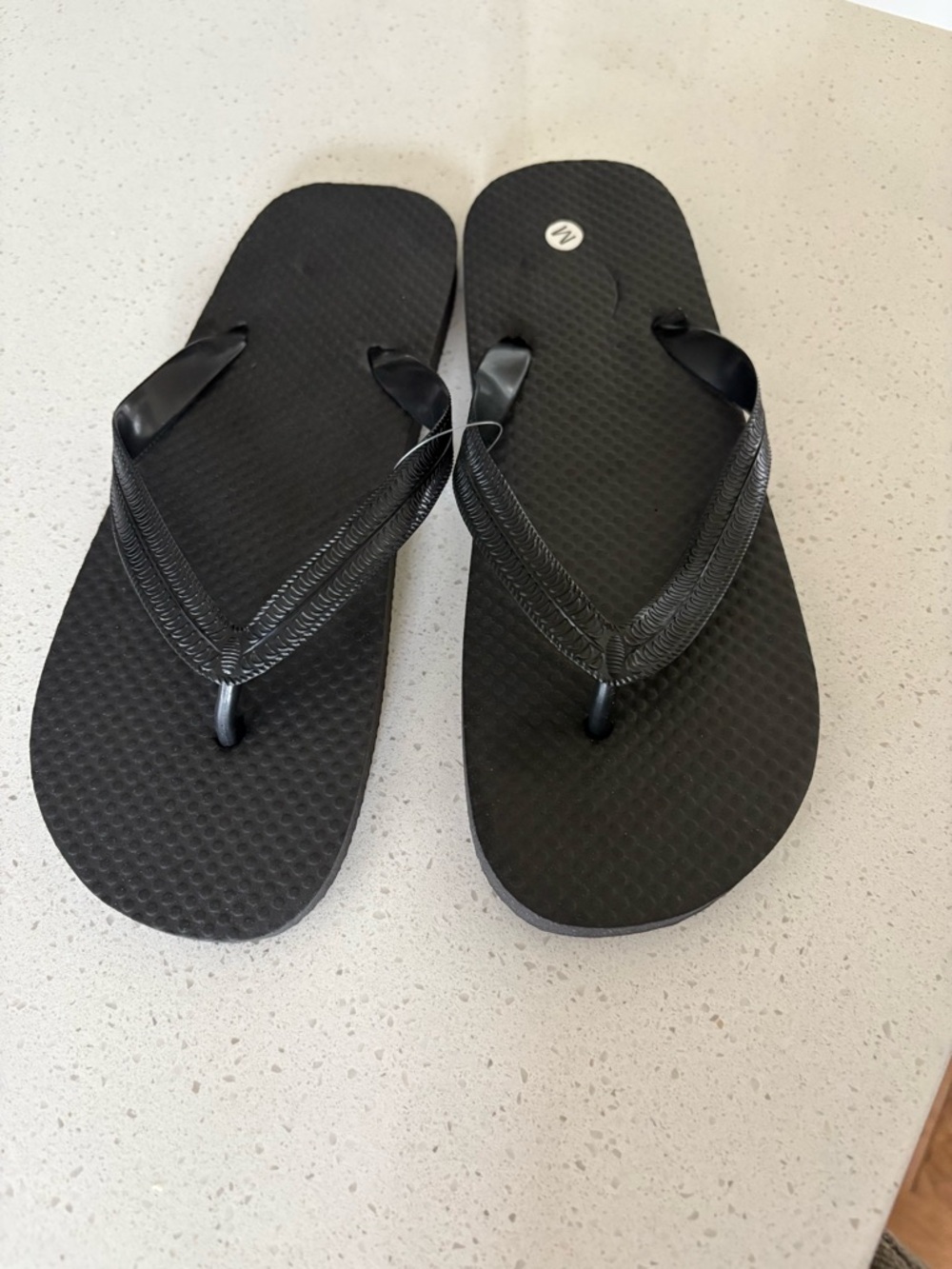 Black Flip Flop Sandals